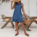K Women's New Denim Dress Fashionable_mkmklike.com