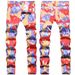 Men's Camo Print Slim-Fit Jeans – Streetwear Military-Inspired Denim Pants With Mid-Rise & Tapered Leg (28-42)_mkmklike.com