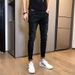 Men's CLothing Jeans men's slim-fitting skinny jeans for teenagers elastic tight pencil pants spring trendy all-match casual long pants_mkmklike.com