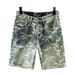 Men's Clothing Summer New High Street Fashion Brand Colorful Jacquard Shorts Men's Denim Shorts Loose Straight Pants Men_mkmklike.com