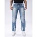 Men's Retro Slimming Jeans Can Be Worn In All Seasons, Elastic Straight Leg Denim Pants, Multi Craft Daily Commuting Pants_mkmklike.com