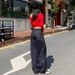 Autumn Bestseller: Denim-colored American Retro Washed Loose Straight-Leg Jeans For Women With Embroidery And Draped_mkmklike.com