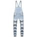Pure 2024 Fashion Men's Suspender Denim Jumpsuit Ripped Jeans Long Pants_mkmklike.com