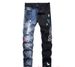 Men's Slim Straight Stretch Denim Jeans With Intricate Embroidery - Hip Hop Streetwear Fashion For Trendy Urban Style_mkmklike.com