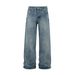 Men's Clothing American Retro Heavyweight 15.5oz Washed Flared Jeans For Men And Women, Loose Cleanfit Casual Trousers_mkmklike.com