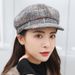 Hot Sale Autumn Hats for Solid Plain Octagonal Newsboy Cap Men Ladies Casual Wool Hat Winter Beret Women Painter Caps_mkmklike.com