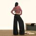 Orange Silk Women's Clothing#Tall Extended Red Buttonhole Low Waist Loose Jeans Autumn Washed Original Color Wide Leg_mkmklike.com