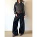 Maillard Unisex Oversized Wide Leg Curved Jeans American Retro Pleated Loose Pants Versatile Spring Autumn Style_mkmklike.com