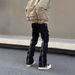 Heavyweight Zip Cargo Jeans – Retro Workwear Pants With Multi-Pockets & Flared Hem (S-XXXL)_mkmklike.com