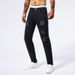 Men's Clothing Black Rivet Distressed Jeans Small Straight Slightly Stretch Jeans Foreign Trade Hot Selling Jeans Wholesale Customization_mkmklike.com