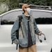 Washed Jacket For Couples, Spring And Autumn Loose Jacket, Men's Denim Top_mkmklike.com