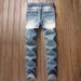 Men's Clothing Fashionable Ripped Men's Slim Fit Straight Leg Trousers_mkmklike.com