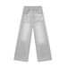Men's Clothing Loose Straight Jeans Men's Personalized Cat Whisker Design High End Trendy Pants_mkmklike.com
