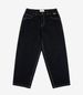 DARKNESS Men's Baggy Denim Pants - Loose Fit Streetwear Jeans For Casual Wear, Washed Blue & Black_mkmklike.com