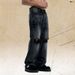American Style Ditreed Jean For Men And Women, Wahed Vintage Looe Wide-Leg Straight Trendy High Street_mkmklike.com