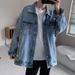 Loom Teenager Denim Men Loose Casual Workwear Outerwear Autumn Winter Cool Jacket Hip Hop Trendy Brand_mkmklike.com
