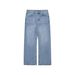 American Heavy Blue Bull King Vintage Washed Old A-shaped Version Loose Straight Jeans Cleanfit Men_mkmklike.com