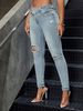 High Waist Stretch Ripped Skinny Jeans For Women - Distressed Denim Pants With Comfort Fit, Street Style Fashion (S-XXL, Light Blue/Deep Blue/Black)_mkmklike.com