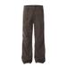 Men's Streetwear Vintage Washed Straight Leg Denim Pants - High Waist, Loose Fit (Brown/Light Khaki, S-XXL)_mkmklike.com
