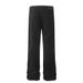 Loose Solid Color Straight-Leg Jeans For Men, Deconstructed Patchwork Design, Distressed Casual Versatile Long Pants,_mkmklike.com