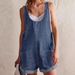 Women's Clothing Summer Loose Fit Denim Overalls Shorts For Women European And American Style_mkmklike.com