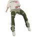 Men's Heavy Industry Washed Jeans Retro Lumberjack Splicing Bell Bottoms Trendy Vibe American High Street Style_mkmklike.com