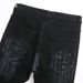 Men's Trendy Stretch Slim Fit Jeans Black Rhinestone Flared Patchwork Youth Style Nicholas Tse 3972_mkmklike.com