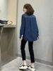Chicco Spring Autumn New Mid-Length Shirt Trendy Denim Clothing Women's Top Fashion_mkmklike.com