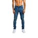 Men's Retro Washed Straight Leg Skinny Jeans Cool Stylish Trendy Versatile Commuter Trousers_mkmklike.com