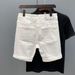 Light Colored Denim Shorts For Men Summer, Thin Brand With Holes In The Five Part Trendy Korean Version Slim Fit Pants,_mkmklike.com