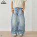 Vintage Washed Baggy Jeans – 80% Cotton Loose Fit Denim Pants With Distressed Details (Unisex Streetwear Style)_mkmklike.com