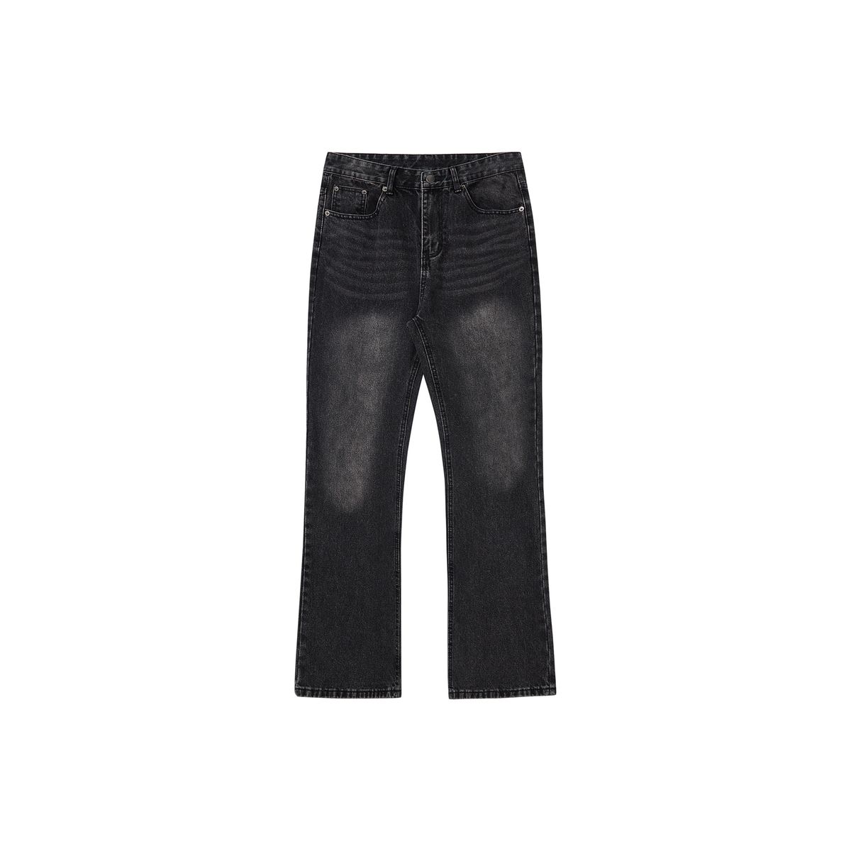 Men's Clothing New Paris Bootcut Ice Blue Black Gray Natural Washed Flared Trousers Jeans_mkmklike.com