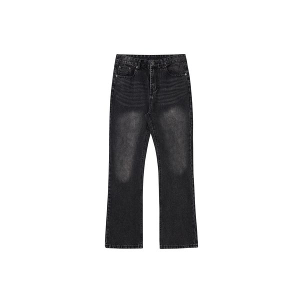 Men's Clothing New Paris Bootcut Ice Blue Black Gray Natural Washed Flared Trousers Jeans_mkmklike.com