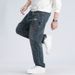 Large Size Men's New Heavy Industry Jeans Men's Embroidery Ripped Elastic Jeans Men's Trendy Brand Retro Harlan Pants Men's_mkmklike.com