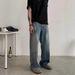 Men's Clothing Retro Vintage Loose Fitting Wide Leg Jeans Baggy Cleanfit Pants For Men And Women Spring Autumn Wear_mkmklike.com