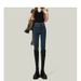 High-waisted Women's Jeans For Autumn And Winter, Slim-fit, Skinny Bootcut Pants, Stretchy Pencil Pants_mkmklike.com