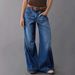 Women's Clothing Loose Slim Women's Wide Leg Straight Pants Denim Nine Point Pants_mkmklike.com