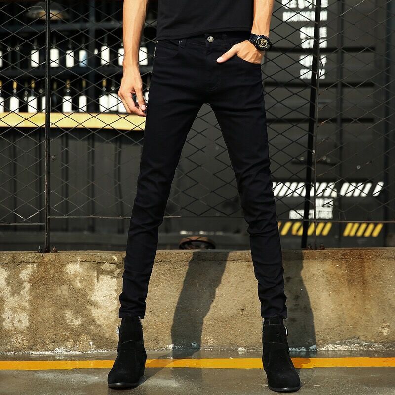 Men's All-Over Print Jacquard Jeans | Retro American Streetwear Baggy Straight Leg Pants For Casual Wear_mkmklike.com