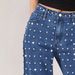 "Women's Rhinestone Embellished High-Waisted Skinny Jeans - Stretch Denim Pants For Casual & Night Out"_mkmklike.com