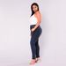 ELLE 2018 Europe And America, , Plus Size Fashion Stretch Denim Skinny Pants For Women_mkmklike.com