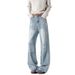 Jeans Men's 2025 Spring New American Vibe Cool And Trendy Brand Washed Loose Straight Leg Casual Pants_mkmklike.com