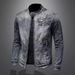 Men's Clothing Lapel Motorcycle Denim Jacket Personality Retro Slim Fit Fashion Tops Casual Coat_mkmklike.com