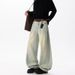 Men's Loose Straight Leg Jeans 2026 Spring Style American Casual Wide Leg Pants For Youth_mkmklike.com