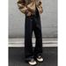 American Retro Autumn And Winter Cleanfit Flared Wide-leg Jeans For Men, Trendy Brand, Loose-fitting, Drapey,_mkmklike.com