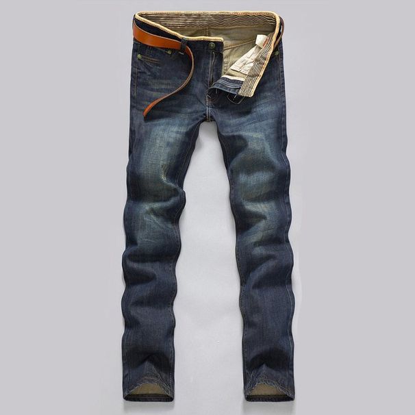 Korean Style Jeans Fashion Straight Slim Fit Men's Trendy Mid-Waist Long Pants Manufacturer Whoale Export Various_mkmklike.com