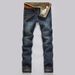 Korean Style Jeans Fashion Straight Slim Fit Men's Trendy Mid-Waist Long Pants Manufacturer Whoale Export Various_mkmklike.com