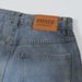 Color Block Spray Paint Vintage Dirty Denim Scimitar Men's Trendy High Street Wasteland Style Loose Wide Leg Straight_mkmklike.com