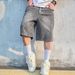 Men's American Style Denim Shorts Summer Thin Straight Leg Loose Fit Mid-Length Casual Five Point Trendy Pants_mkmklike.com