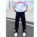 Men’s Classic Black Workwear Jeans – Slim Straight-Leg Denim Pants With Stretch, Mid-Rise Casual Trousers For Teens & Young Adults_mkmklike.com