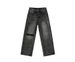 EF JEANS | 2025 Spring New Product Niche Design Personalized Washed Black And Gray Loose Ripped Jeans_mkmklike.com